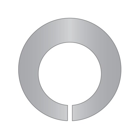 Rotor Clip Internal Retaining Ring, Stainless Steel, Plain Finish, 0.125 in Bore Dia. SHM-012-SS